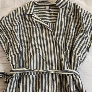 NWT old navy striped button down dress